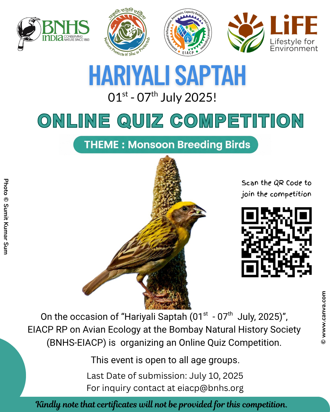 Hariyali Saptah Quiz Poster